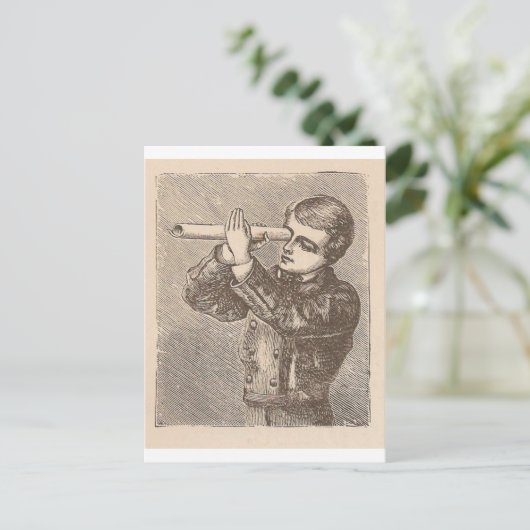 星を見る ポストカード (スタンド正面)