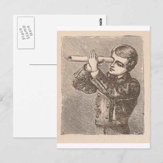 星を見る ポストカード (正面/裏面)