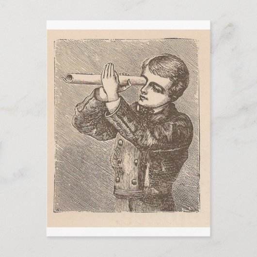 星を見る ポストカード (正面)