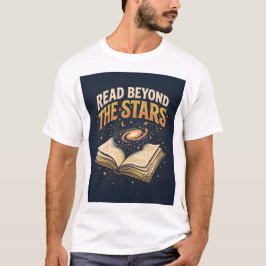 星を超えて読む コズミック・ブックワーム レトロ本G Tシャツ