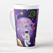 星を超えて、宇宙飛行士 カフェラテマグ (左アングル)