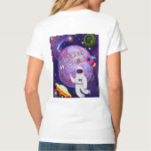 星を超えて、宇宙飛行士 Tシャツ (裏面)