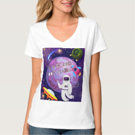 星を超えて、宇宙飛行士 Tシャツ