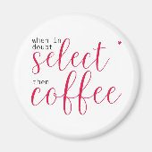 星を選択し、次にコーヒー(Techの女性のための) マグネット (正面)