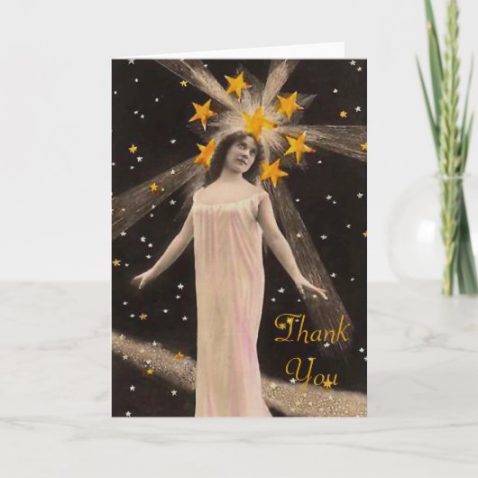 星を頭に浮かべて サンキューカード (正面)