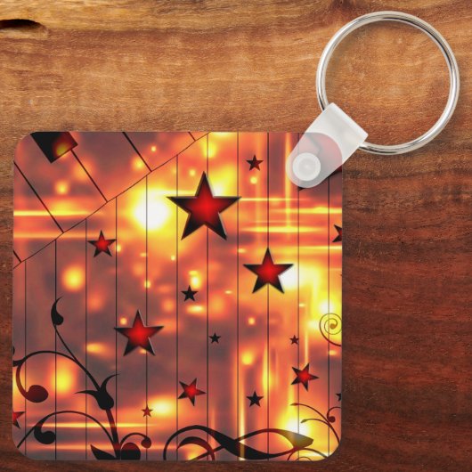 星アート キーホルダー (裏面)