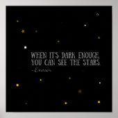 星エマーソン引用文 ポスター (正面)