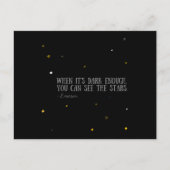 星エマーソン引用文 ポストカード (正面)