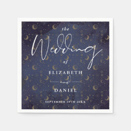 星エレガントと気分の天の神秘的な結婚 スタンダードカクテルナプキン