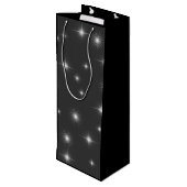 星エレガントの夜パーソナライズされた ワインギフトバッグ (裏面アングル)