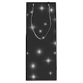 星エレガントの夜パーソナライズされた ワインギフトバッグ (裏面)