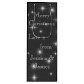 星エレガントの夜パーソナライズされた ワインギフトバッグ (正面)