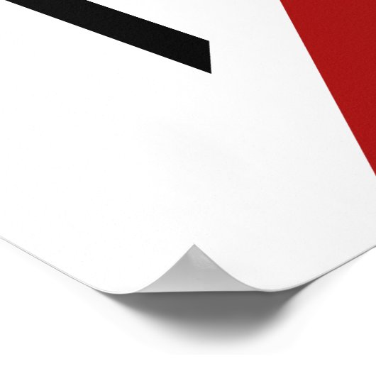 星エレガント付きレッドカーペットの女性シルエット ポスター (角)