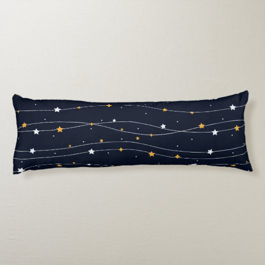 星エレガント付き宇宙の背輝く景 ボディピロー (裏面)