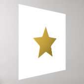 星エレガント実在金ゴールド 箔ポスター (レイダウン)