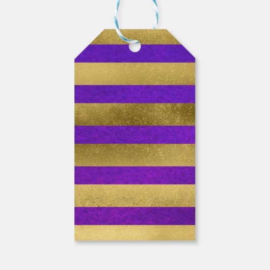 星エレガント紫色の水彩21歳の誕生日 ギフトタグ (裏面)