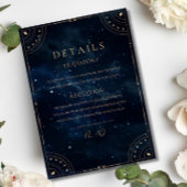 星エレガント結婚の夜の天結婚星 招待状