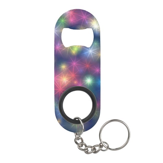 星カラフル輝く宇宙光 キーホルダー栓抜き (裏面)