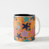 星カラフル魚 ツートーンマグカップ (正面右)