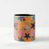 星カラフル魚 ツートーンマグカップ (中央)