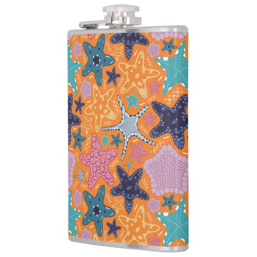 星カラフル魚 フラスク (左)