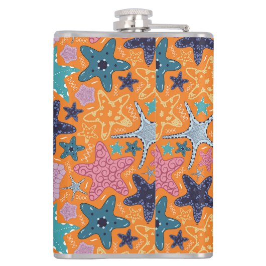 星カラフル魚 フラスク (裏面)