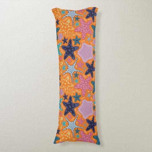 星カラフル魚 ボディピロー (正面縦)