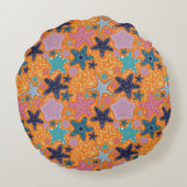 星カラフル魚 ラウンドクッション (裏面)