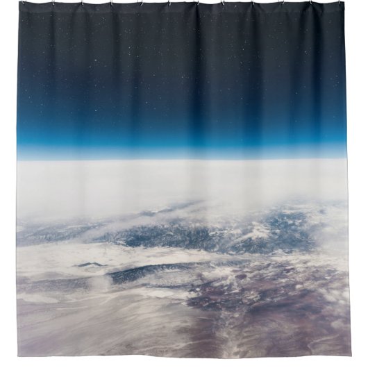 星カラフル シャワーカーテン (正面)