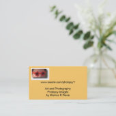 星ガラスのウェブサイトの名刺 名刺 (スタンド正面)