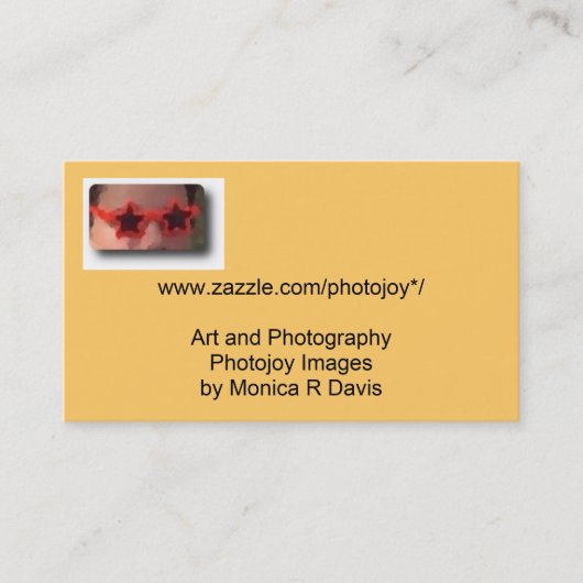 星ガラスのウェブサイトの名刺 名刺 (正面)