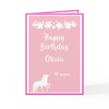 星ガーリー付きユニコーンのピンクと白