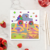 星クールの下に乗る スタンダードランチョンナプキン (インサイチュ)