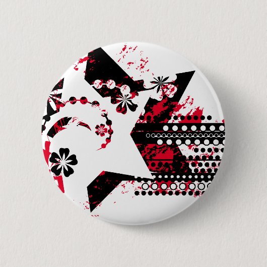 星グランジ 缶バッジ (正面)