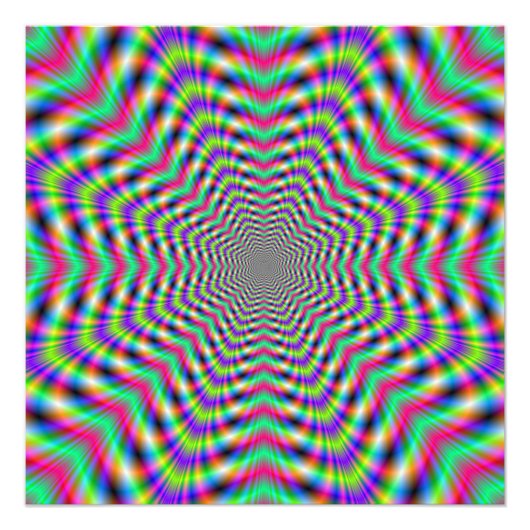 星サイケデリックの星 フォトプリント            (正面)