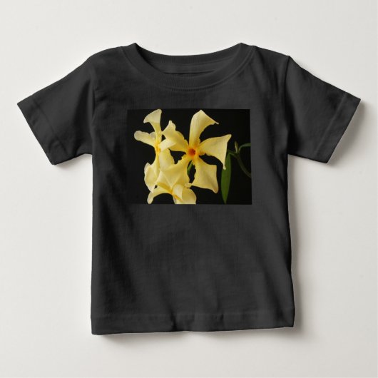 星ジャスミンの花のアイコン ベビーTシャツ (正面)