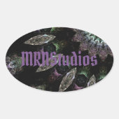 星ステッカー 楕円形シール (正面)