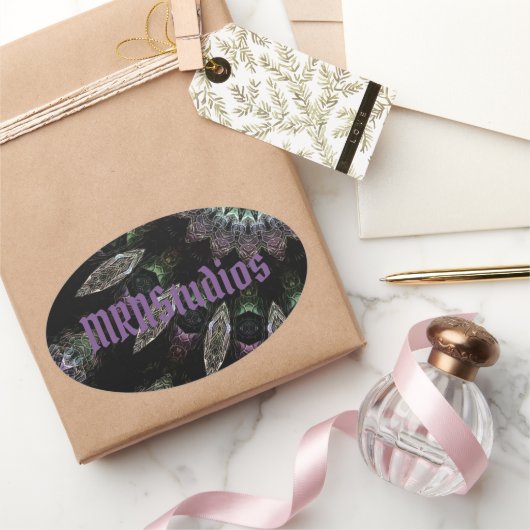 星ステッカー 楕円形シール (ギフト)