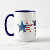 「星ストライプと夏の夜」コーヒー/紅茶 マグカップ (左)