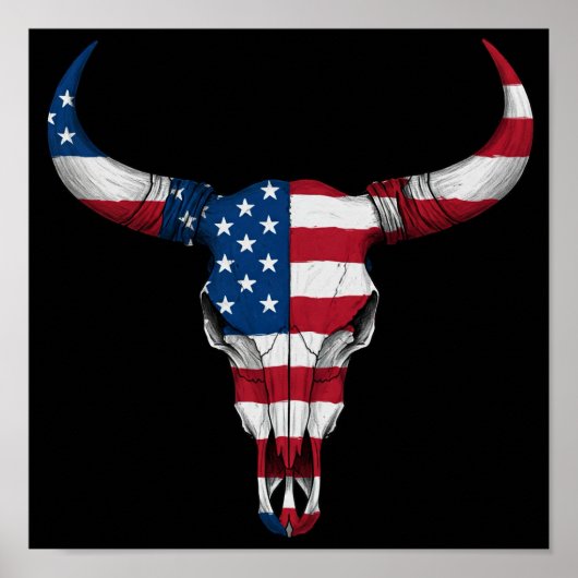 星ストライプと汽船 ポスター (正面)