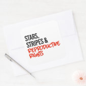 星ストライプと生殖権 スクエアシール (封筒)