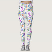 星タトゥーのシームレスなパターンの色+あなたのアイディア レギンス (正面)