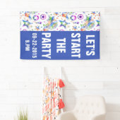 星タトゥーのパターンの色+あなたのアイディア 横断幕 (インサイチュ)