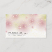 星ダストの背景 | ファッションモデルロゴ 名刺 (裏面)