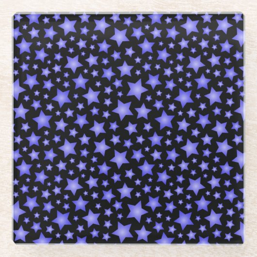 星パターン ガラスコースター (正面)