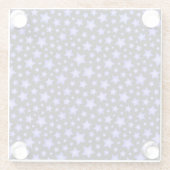 星パターン ガラスコースター (裏面)