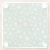 星パターン ガラスコースター (裏面)