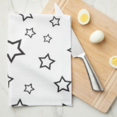 星パターン キッチンタオル (四つ折り)