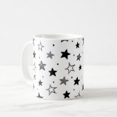星パターン コーヒーマグカップ (正面左)