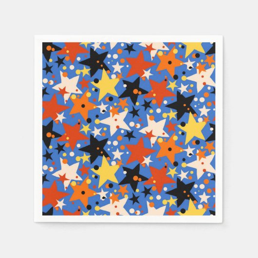 星パターン スタンダードカクテルナプキン (正面)
